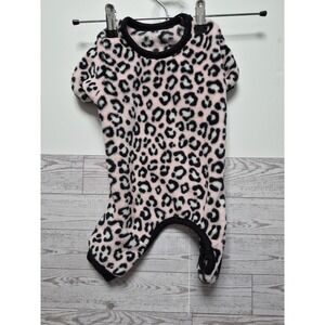 PET POSSE Pink Leopard Dog Pajamas Size Medium